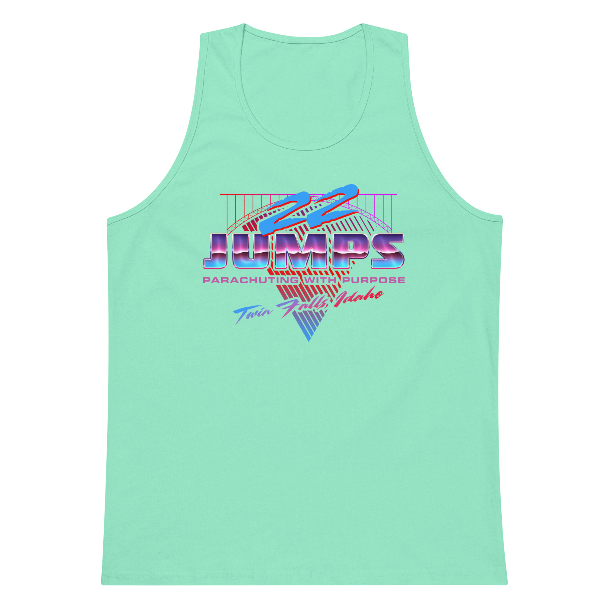 Men’s 22 Jumps Twin Falls Retro Tank - Image 3