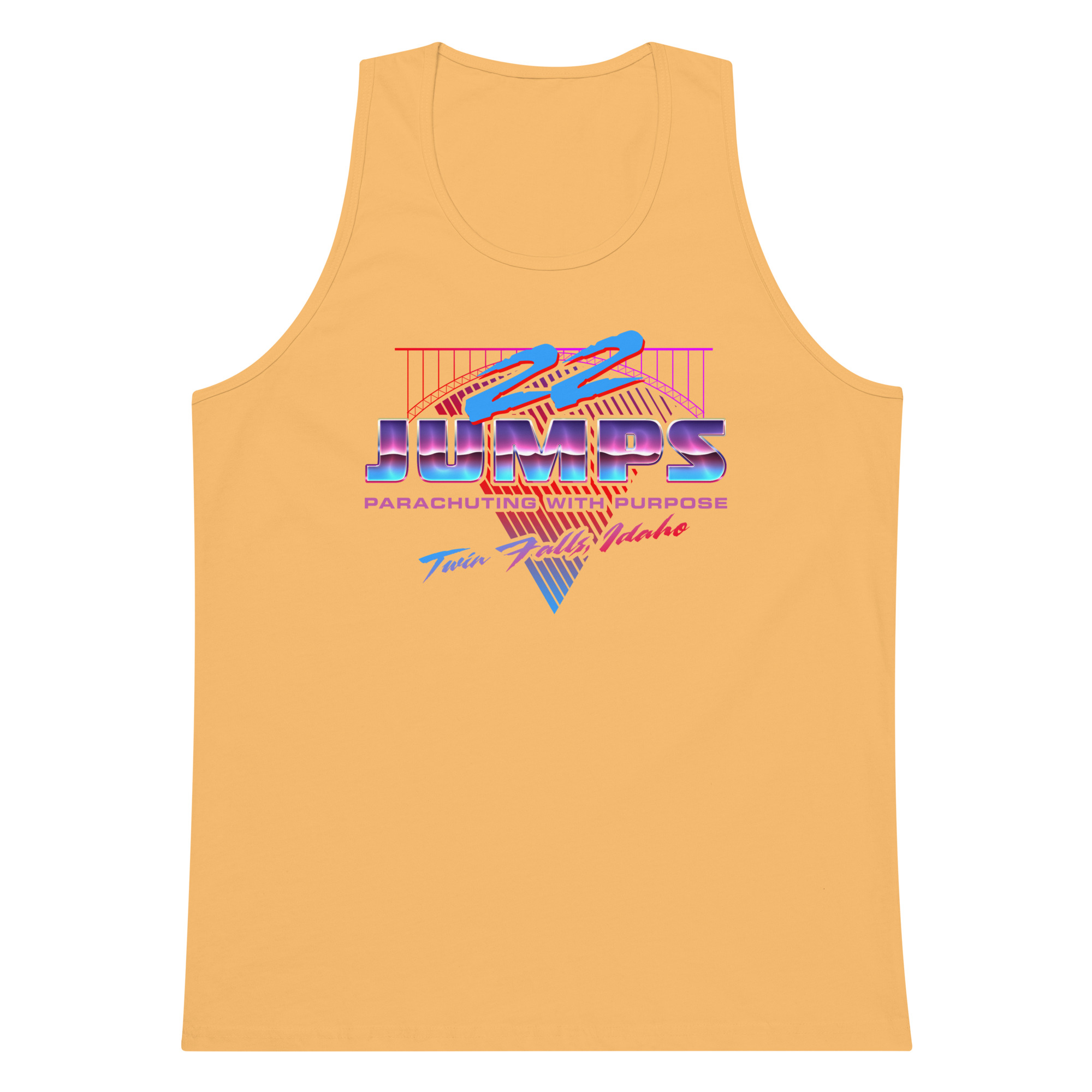 Men’s 22 Jumps Twin Falls Retro Tank - Image 2