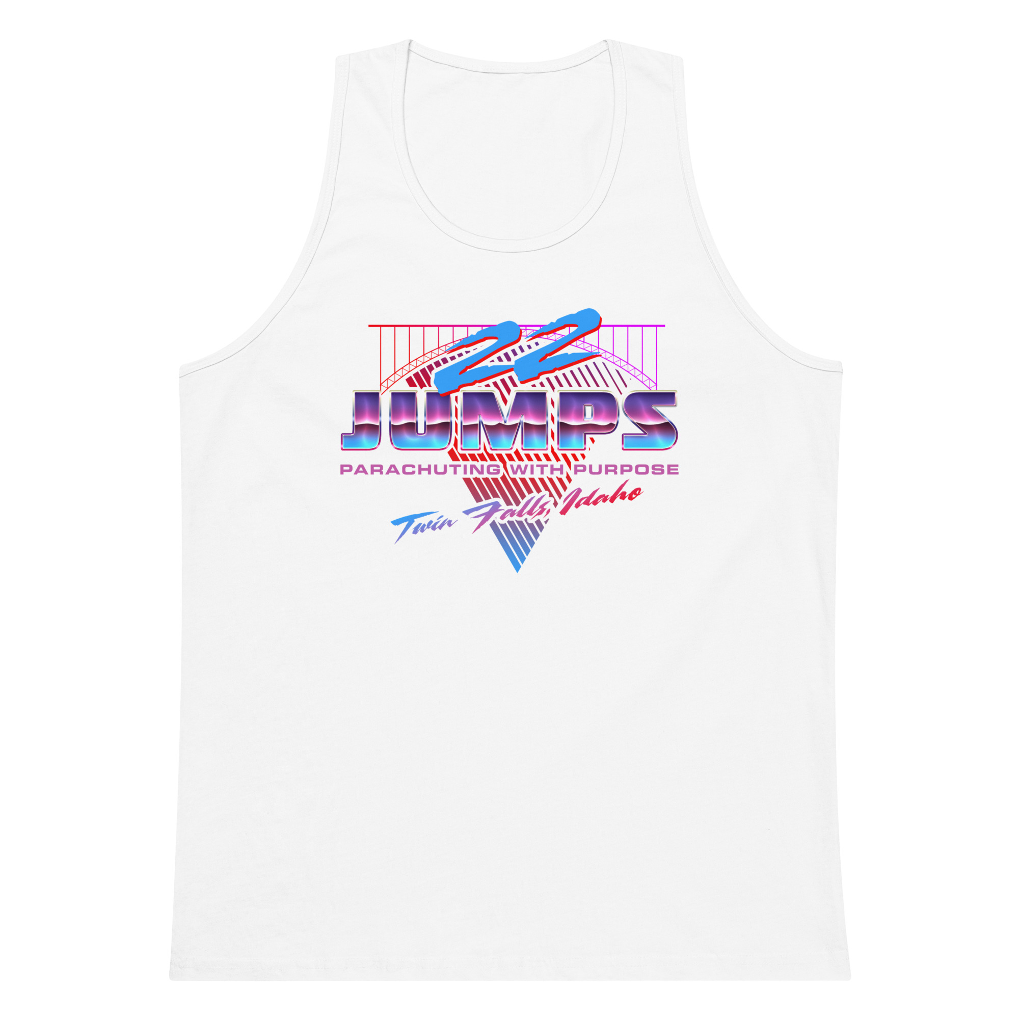 Men’s 22 Jumps Twin Falls Retro Tank - Image 4